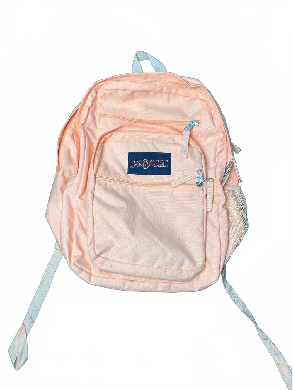 JanSport Peach Men's Backpack with Multiple Compartments